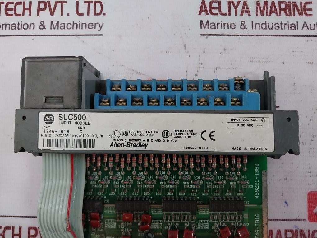 Allen-bradley 1746-ib16 Digital Input Module Dc-sink Slc500 Ser:C 10-30 Vdc Allen-bradley 1746-ib16 Digital Input Module Dc-sink Slc500 Ser:C 10-30 Vdc